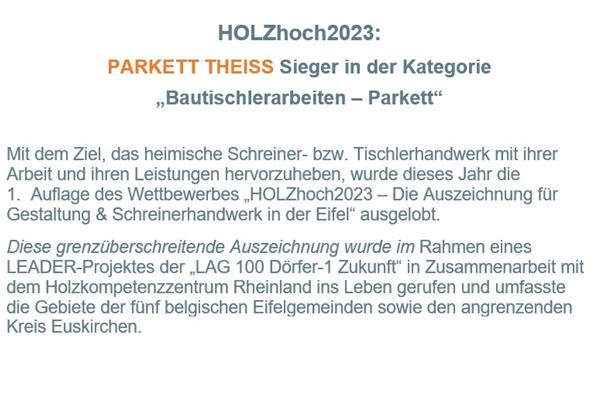 HOLZhoch 2023 - Actualités